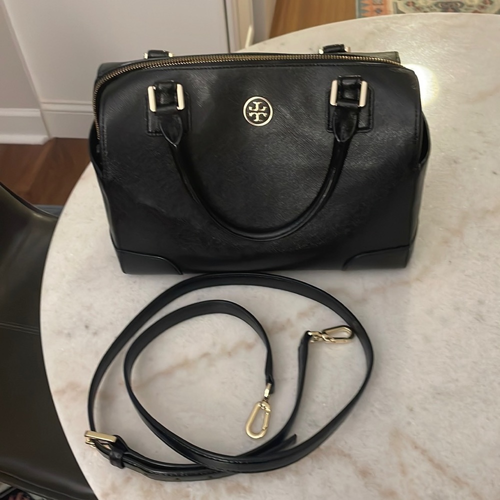Tory Burch satchel with crossbody strap removable